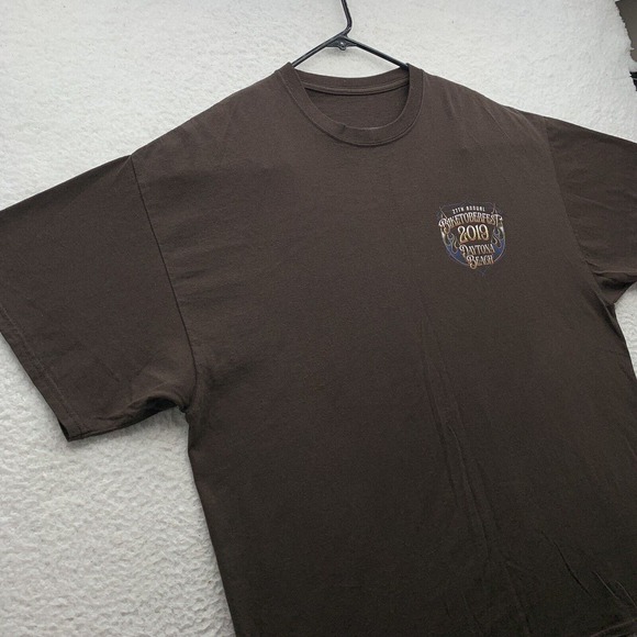 Biketoberfest 2019 T-Shirt Mens XXL 2XL Daytona Beach Black Motorcycle Biker Dad - Picture 3 of 9